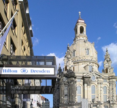 Hilton Dresden: Außenansicht