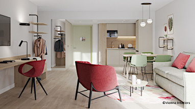 Citadines Danube Vienna: Zimmer