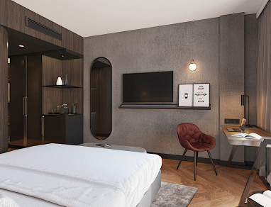 Radisson Blu Hotel at Porsche Design Tower Stuttgart: Zimmer